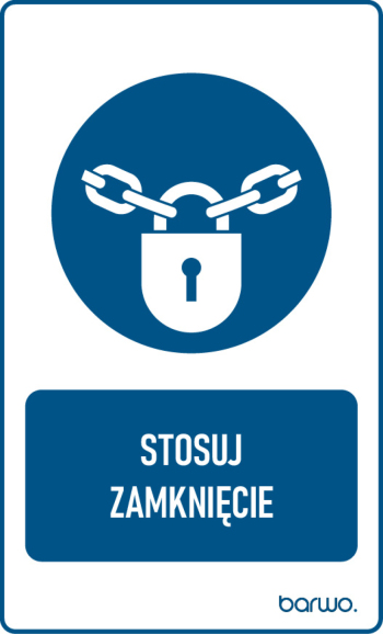 Tabliczka BHP nakazu z piktogramem