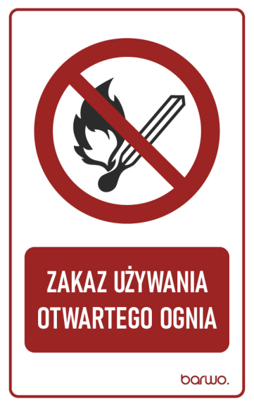 Tabliczka BHP zakazu z piktogramem