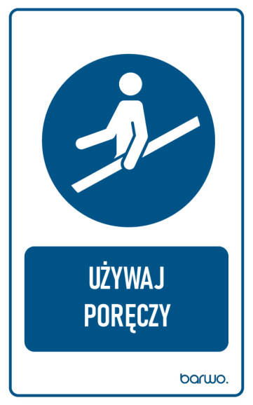 Tabliczka BHP nakazu z piktogramem