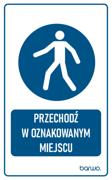 Tabliczka BHP nakazu z piktogramem