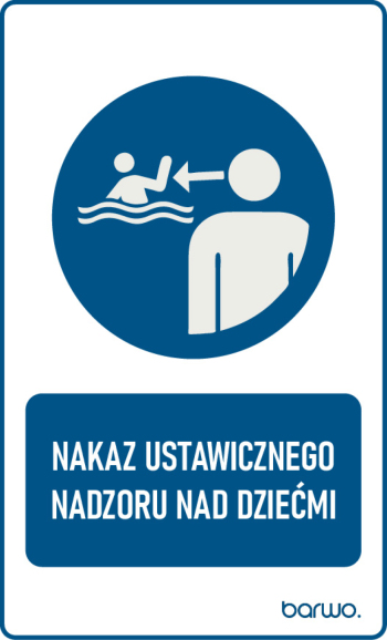 Tabliczka BHP nakazu z piktogramem