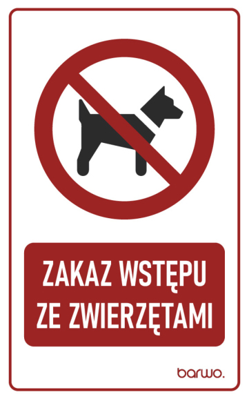 Tabliczka BHP zakazu z piktogramem
