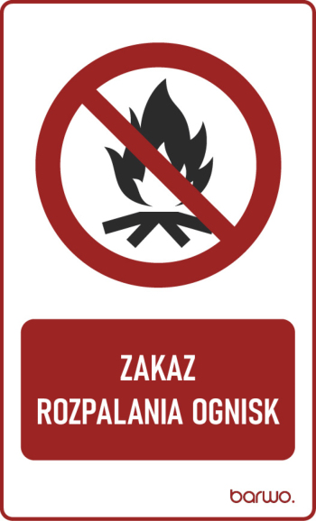 Tabliczka BHP zakazu z piktogramem